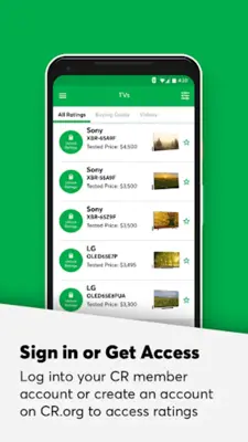 Consumer Reports Ratings App android App screenshot 2
